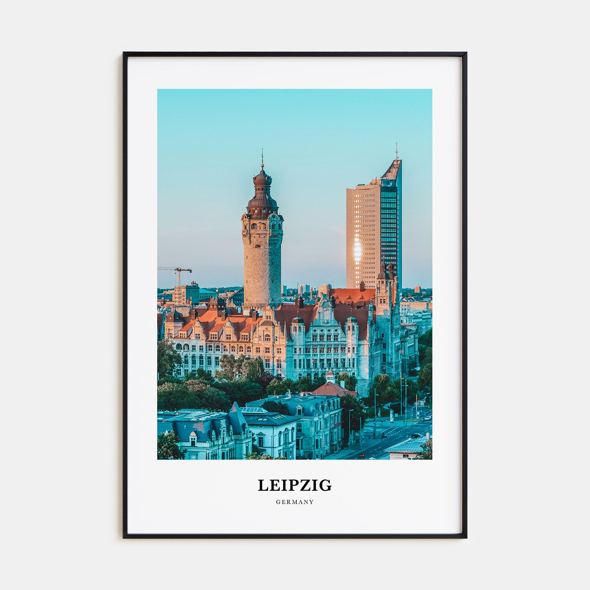 Leipzig Portrait Color Poster