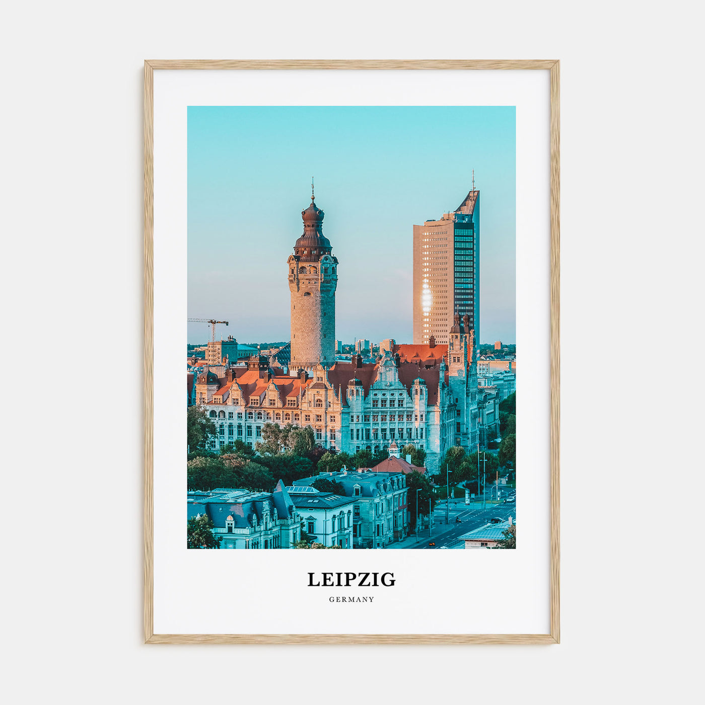 Leipzig Portrait Color Poster