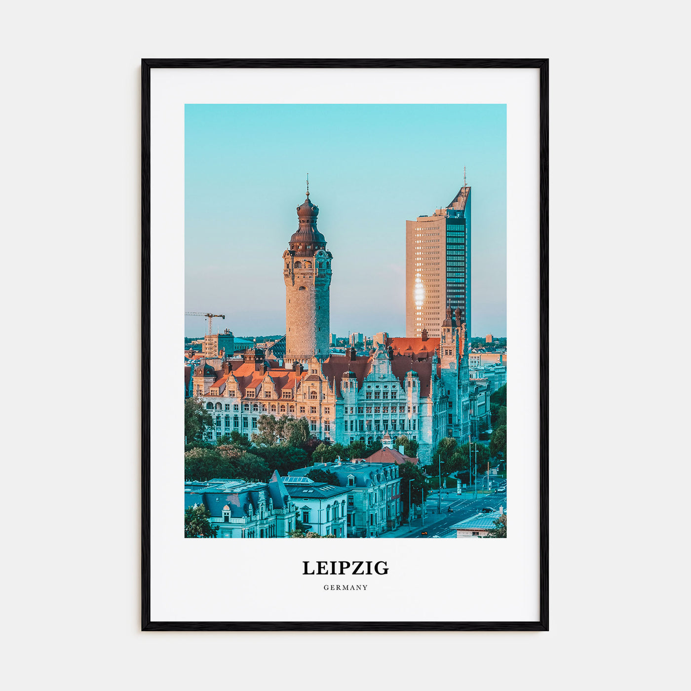 Leipzig Portrait Color Poster