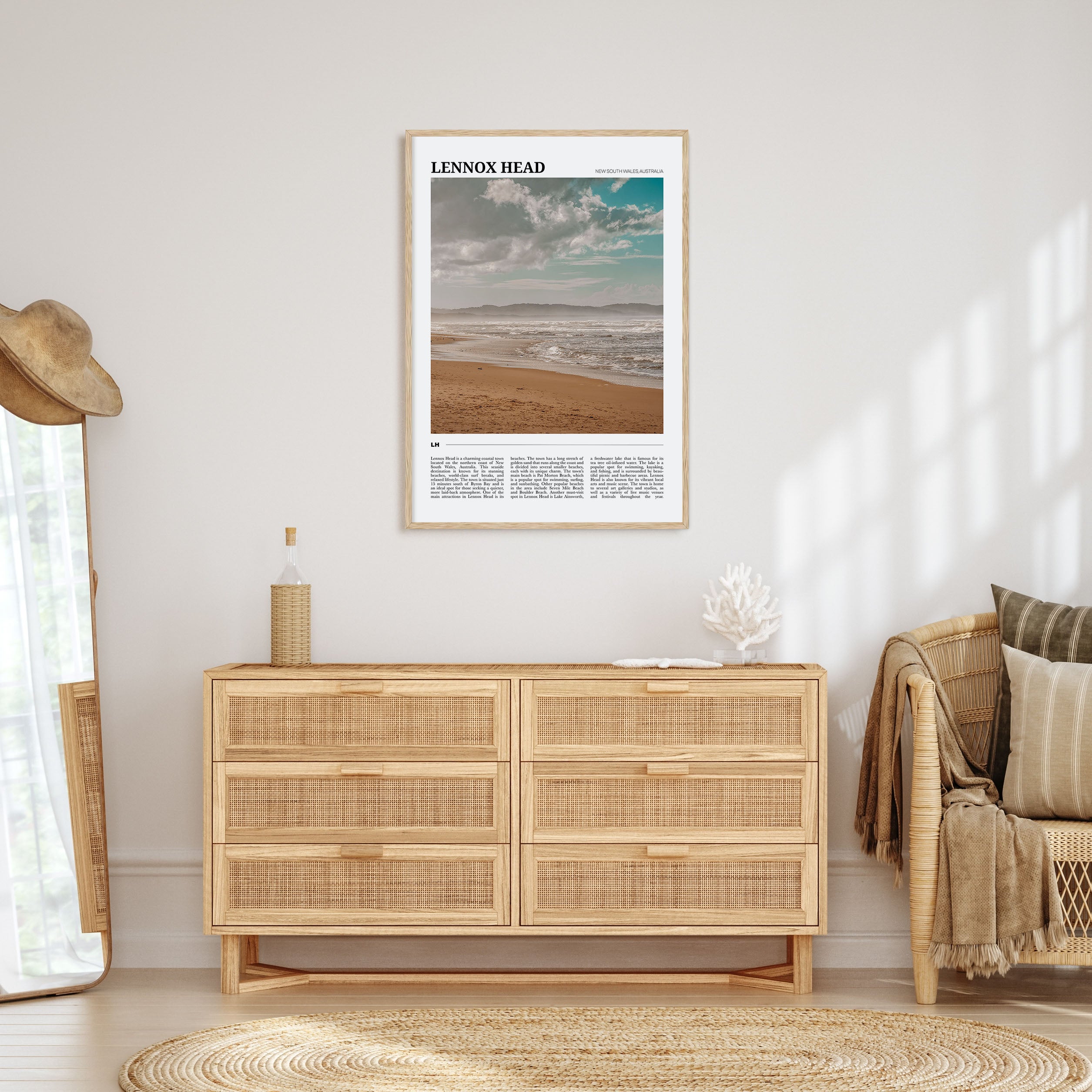 Lennox Head Travel Color Poster