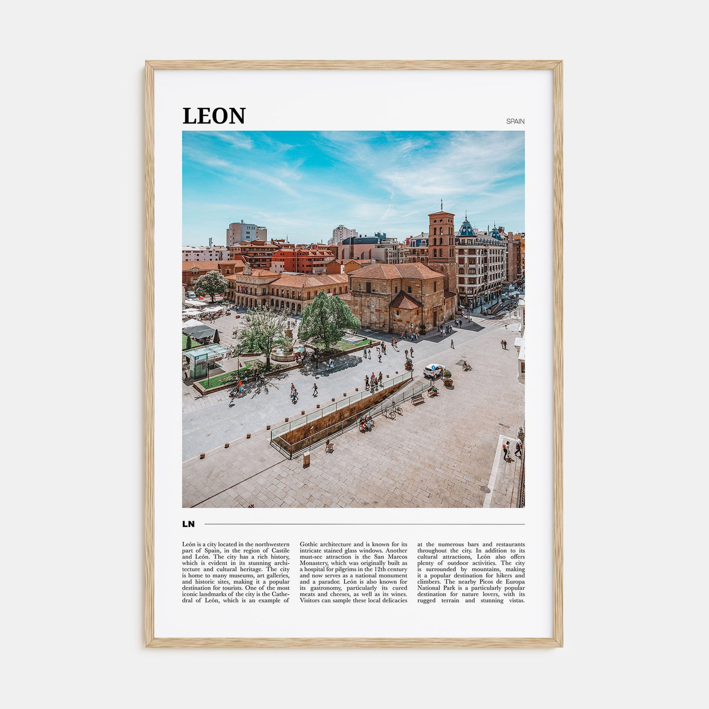 Leon, Spain Travel Color No 1 Poster