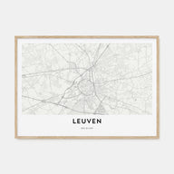 Leuven Map Landscape Poster