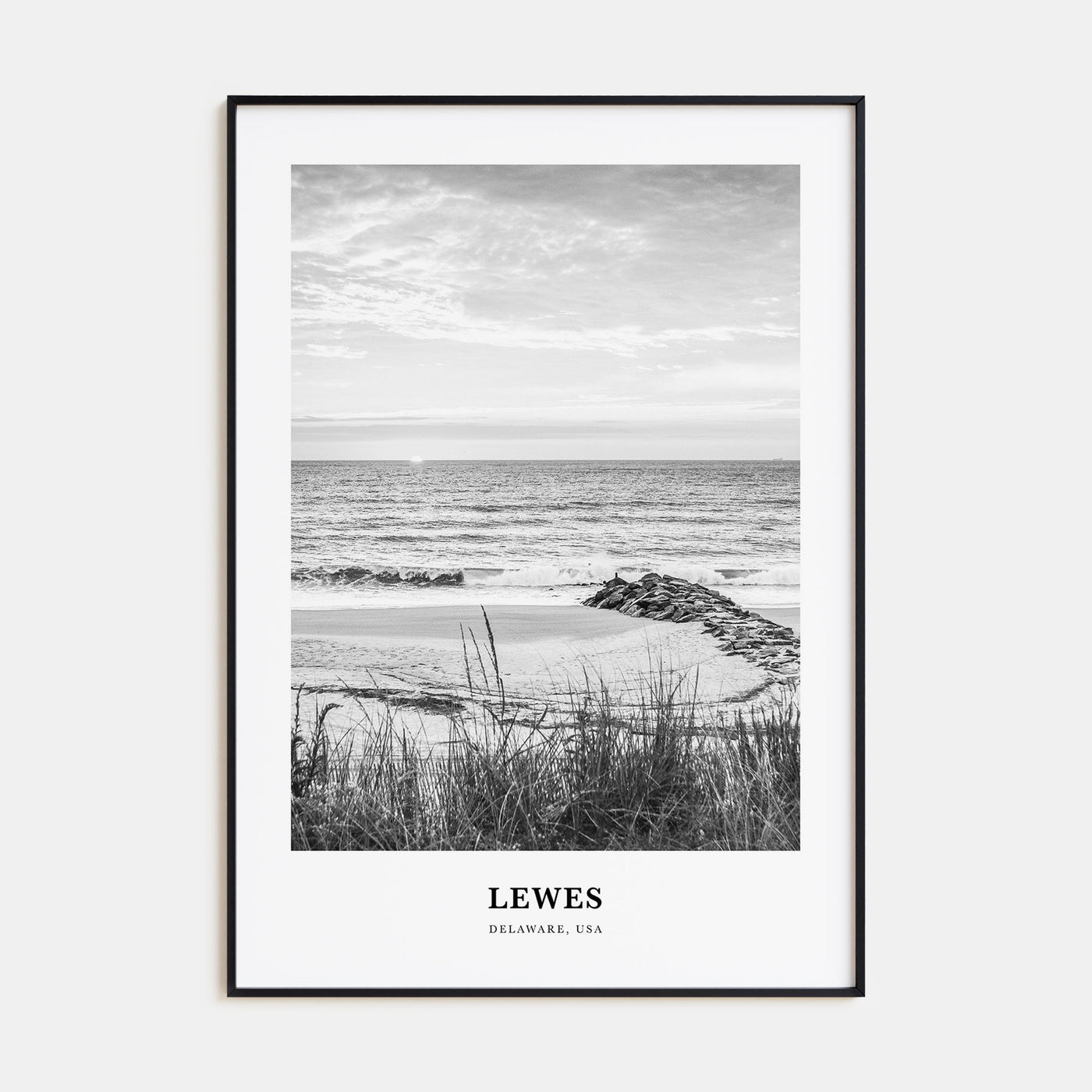 Lewes Portrait B&W Poster