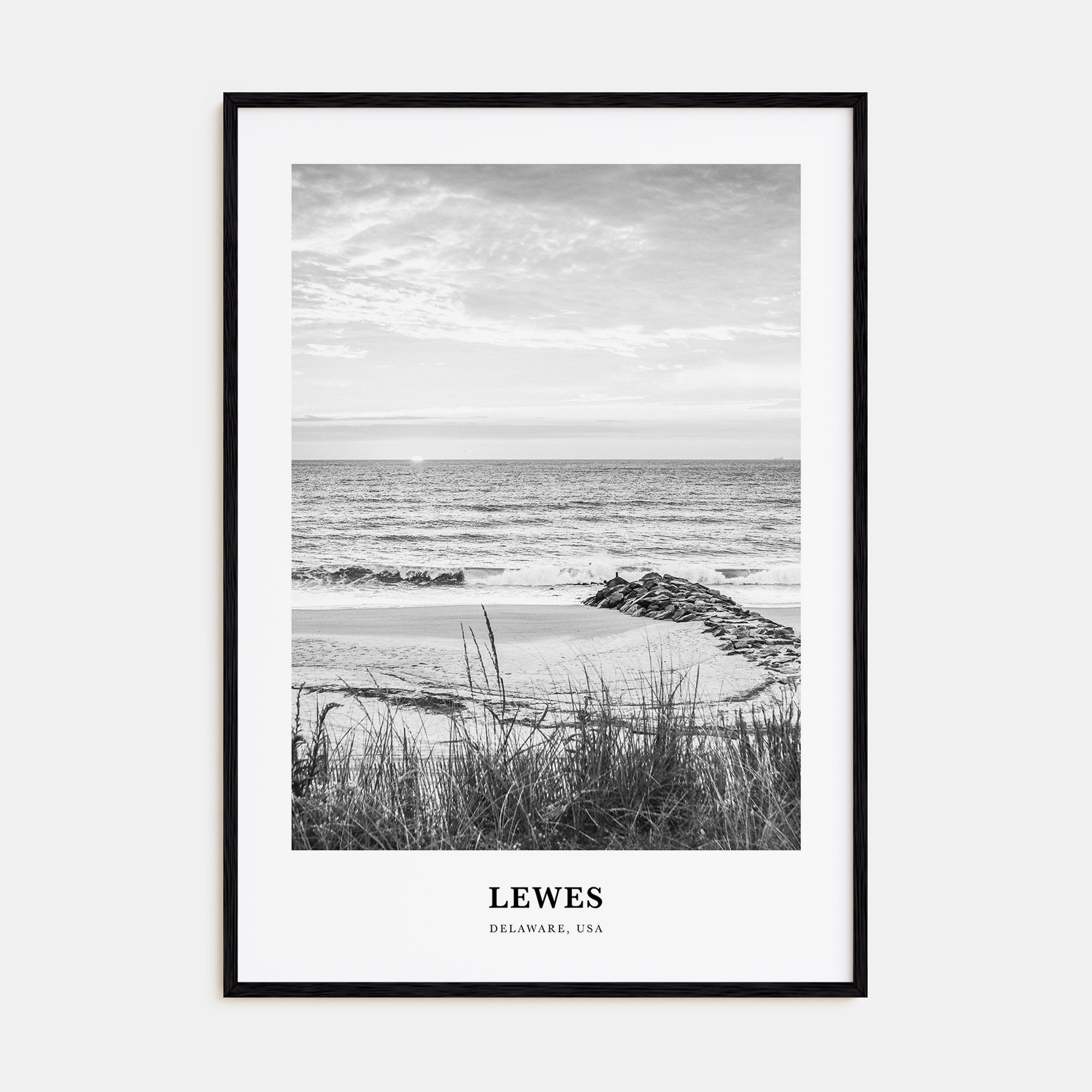 Lewes Portrait B&W Poster