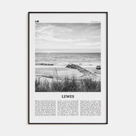 Lewes Travel B&W Poster