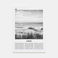 Lewes Travel B&W Poster