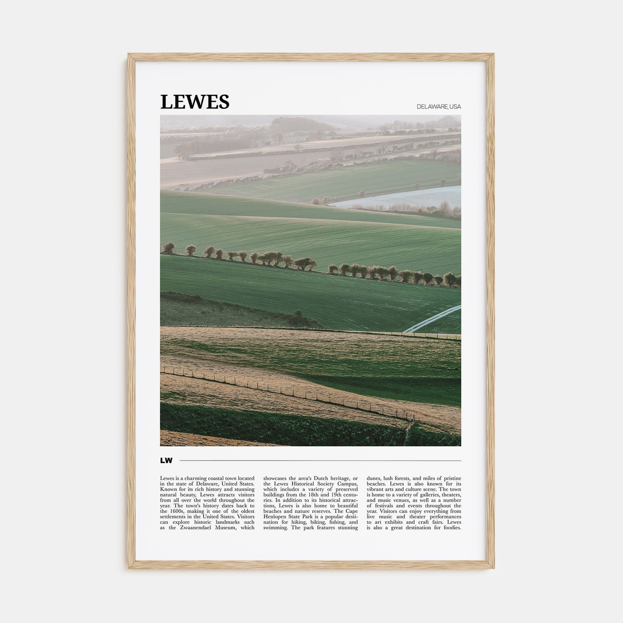 Lewes Travel Color Poster