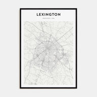 Lexington, Kentucky Map Portrait Poster