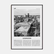 Lexington, Kentucky Travel B&W Poster