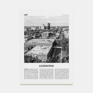 Lexington, Kentucky Travel B&W Poster