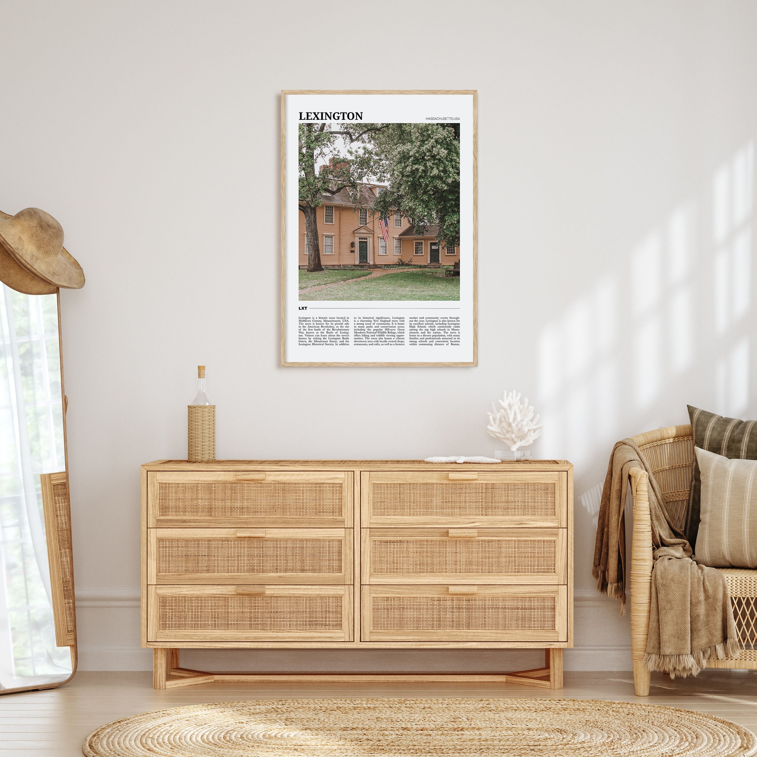 Lexington, Massachusetts Travel Color Poster