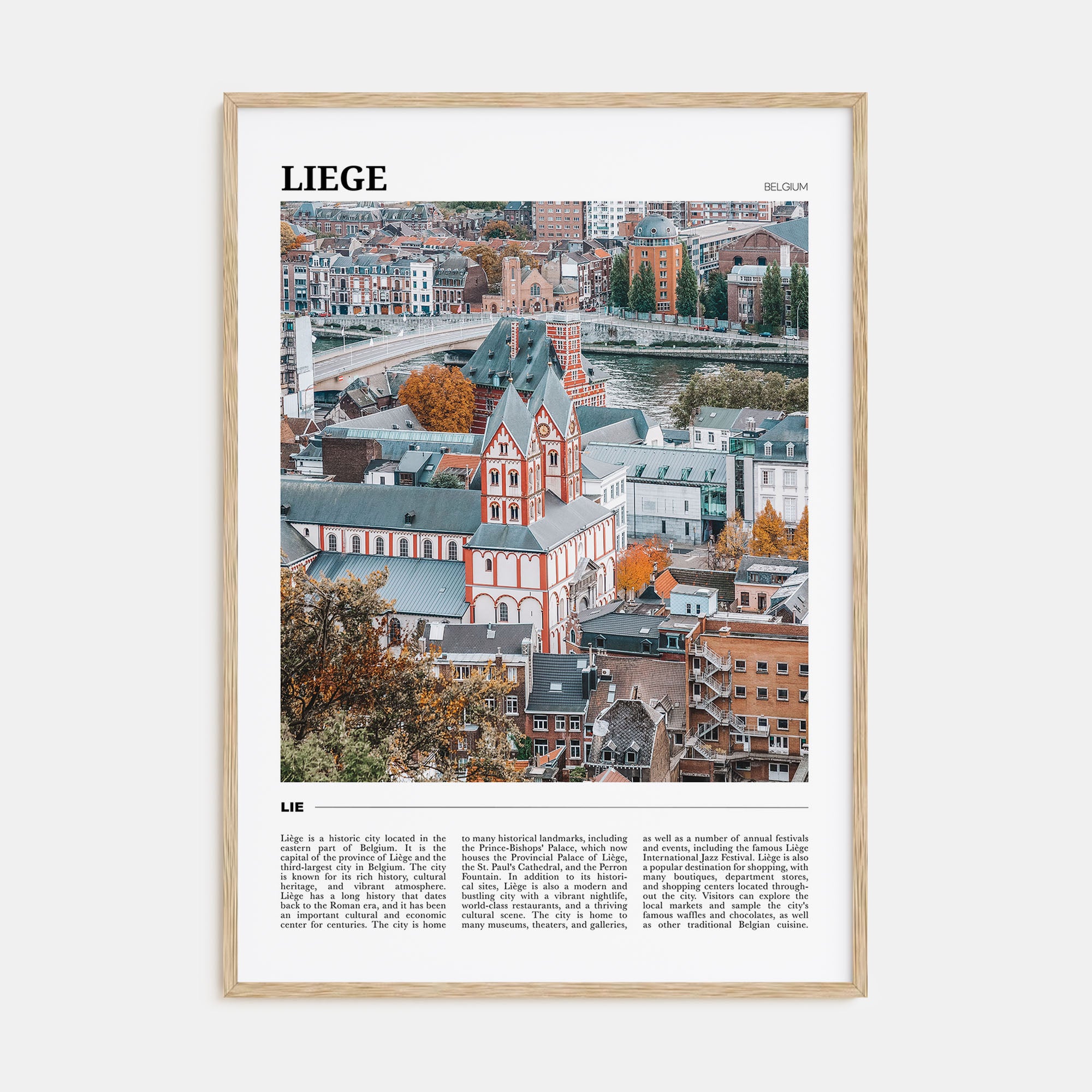 Liege Travel Color Poster
