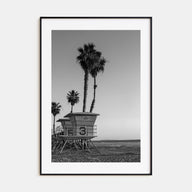 Lifeguard Stand Photo B&W No 2 Poster