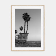Lifeguard Stand Photo B&W No 2 Poster