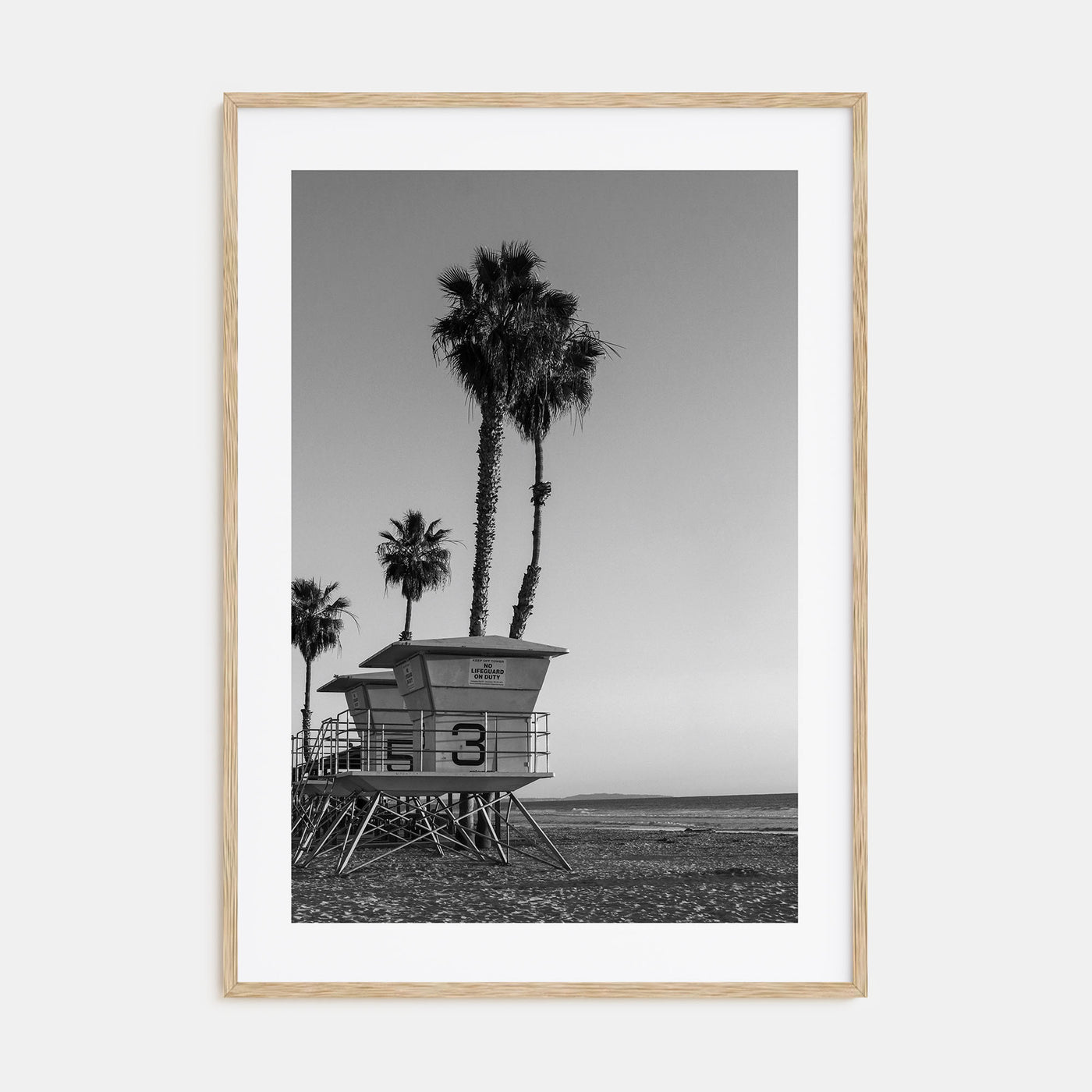 Lifeguard Stand Photo B&W No 2 Poster