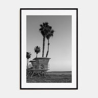 Lifeguard Stand Photo B&W No 2 Poster