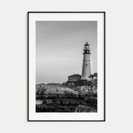 Lighthouse Photo B&W No 1 Poster