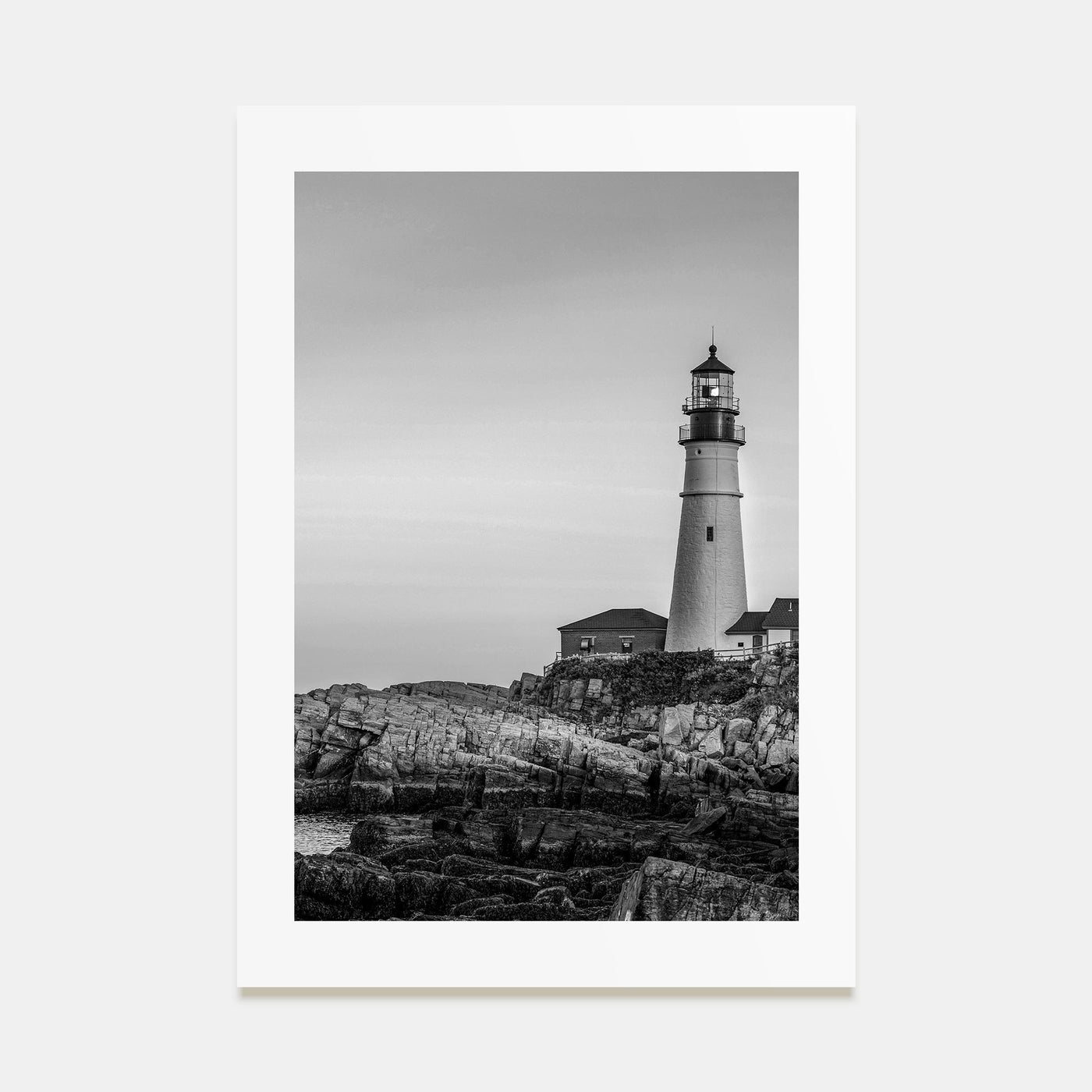 Lighthouse Photo B&W No 1 Poster