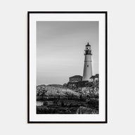 Lighthouse Photo B&W No 1 Poster