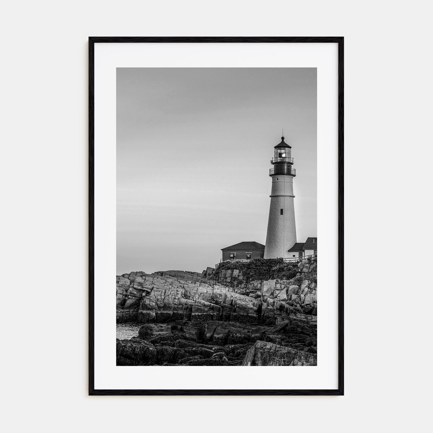 Lighthouse Photo B&W No 1 Poster