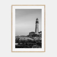 Lighthouse Photo B&W No 1 Poster