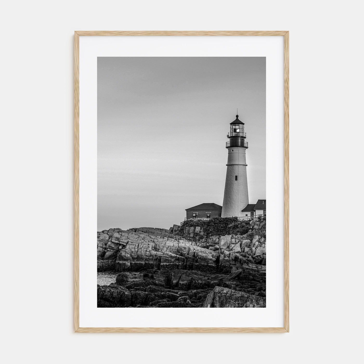 Lighthouse Photo B&W No 1 Poster
