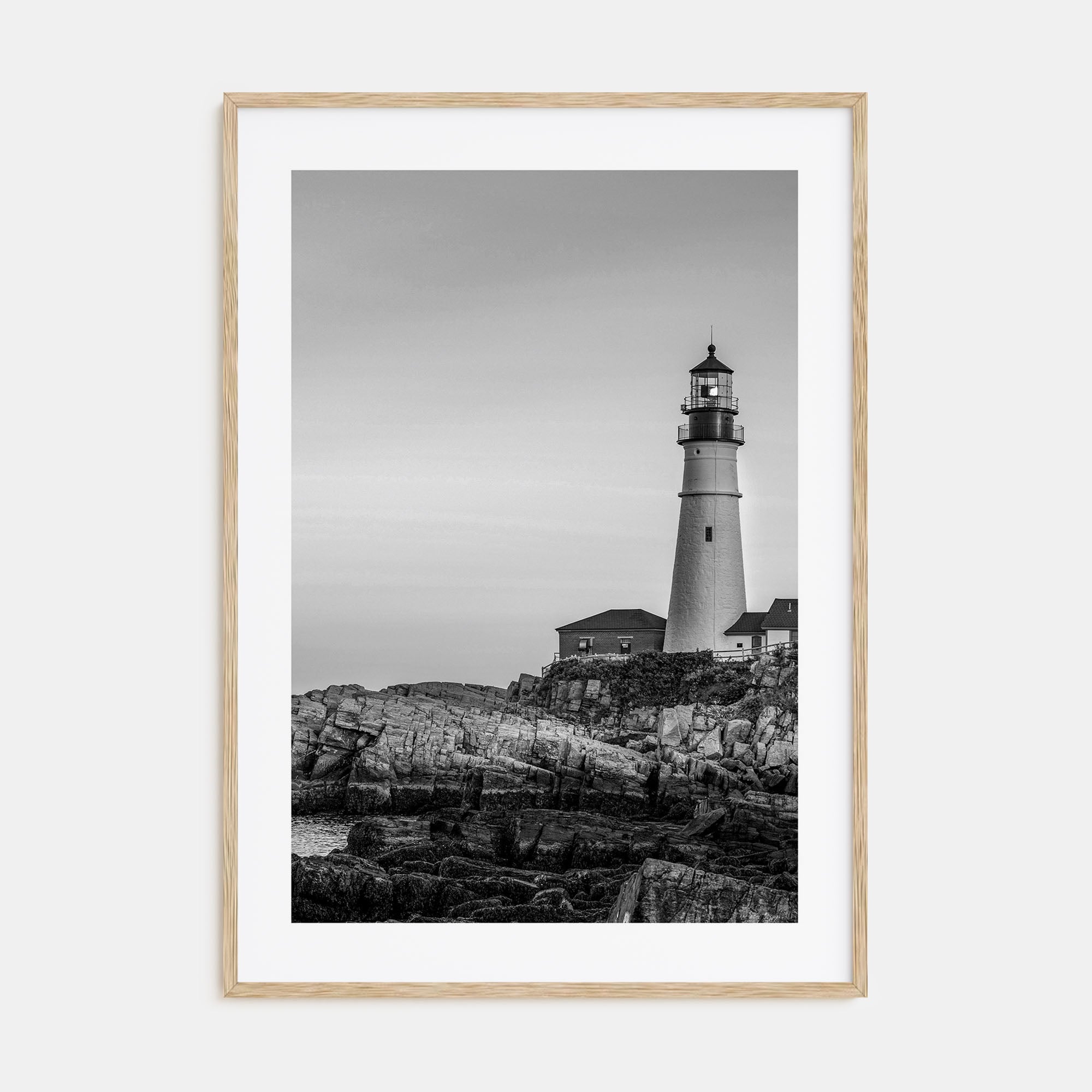 Lighthouse Photo B&W No 1 Poster