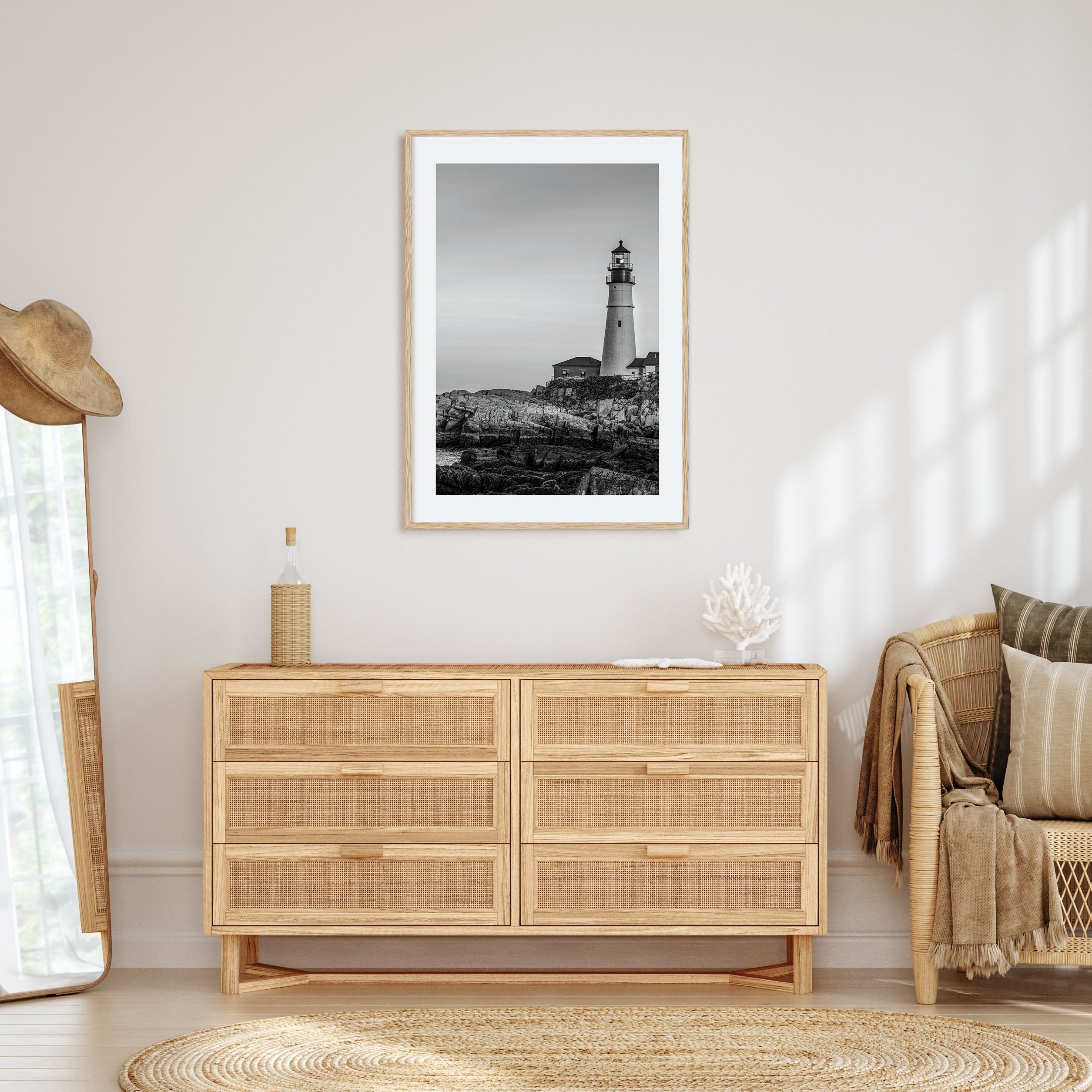 Lighthouse Photo B&W No 1 Poster