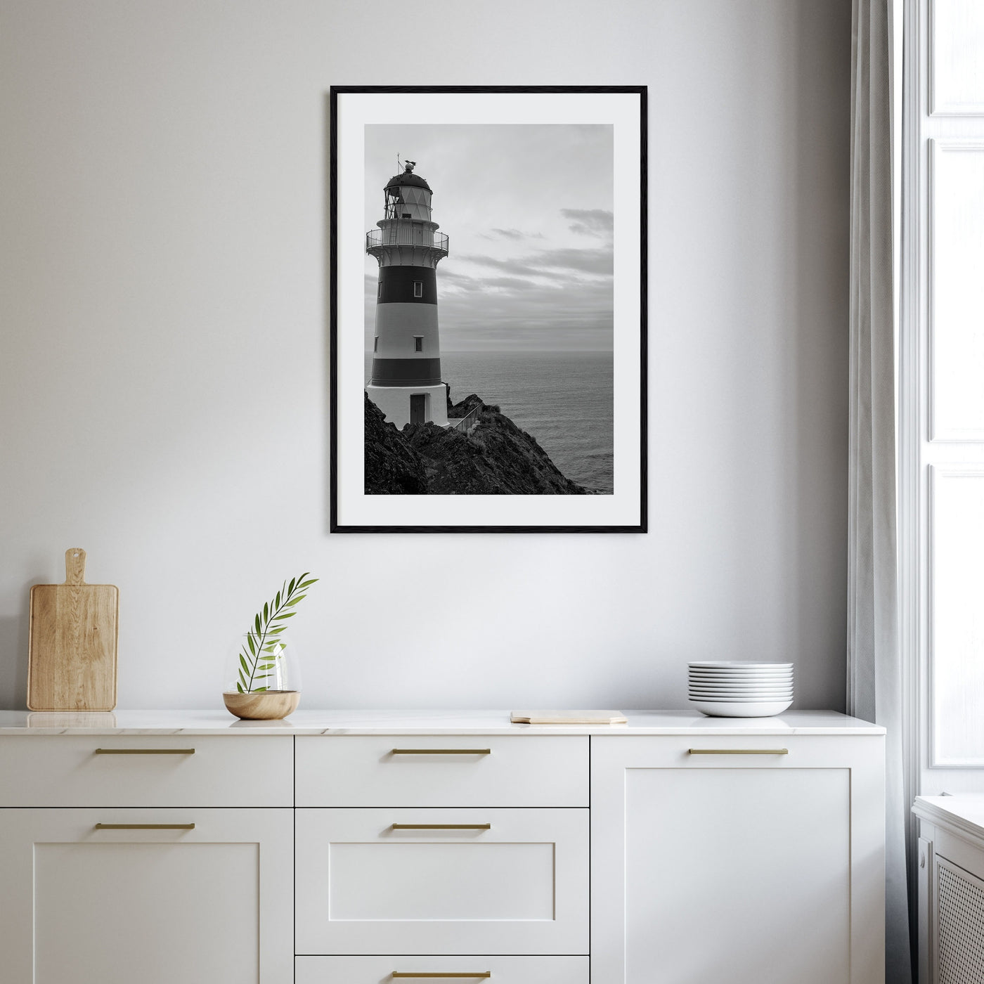 Lighthouse Photo B&W No 2 Poster