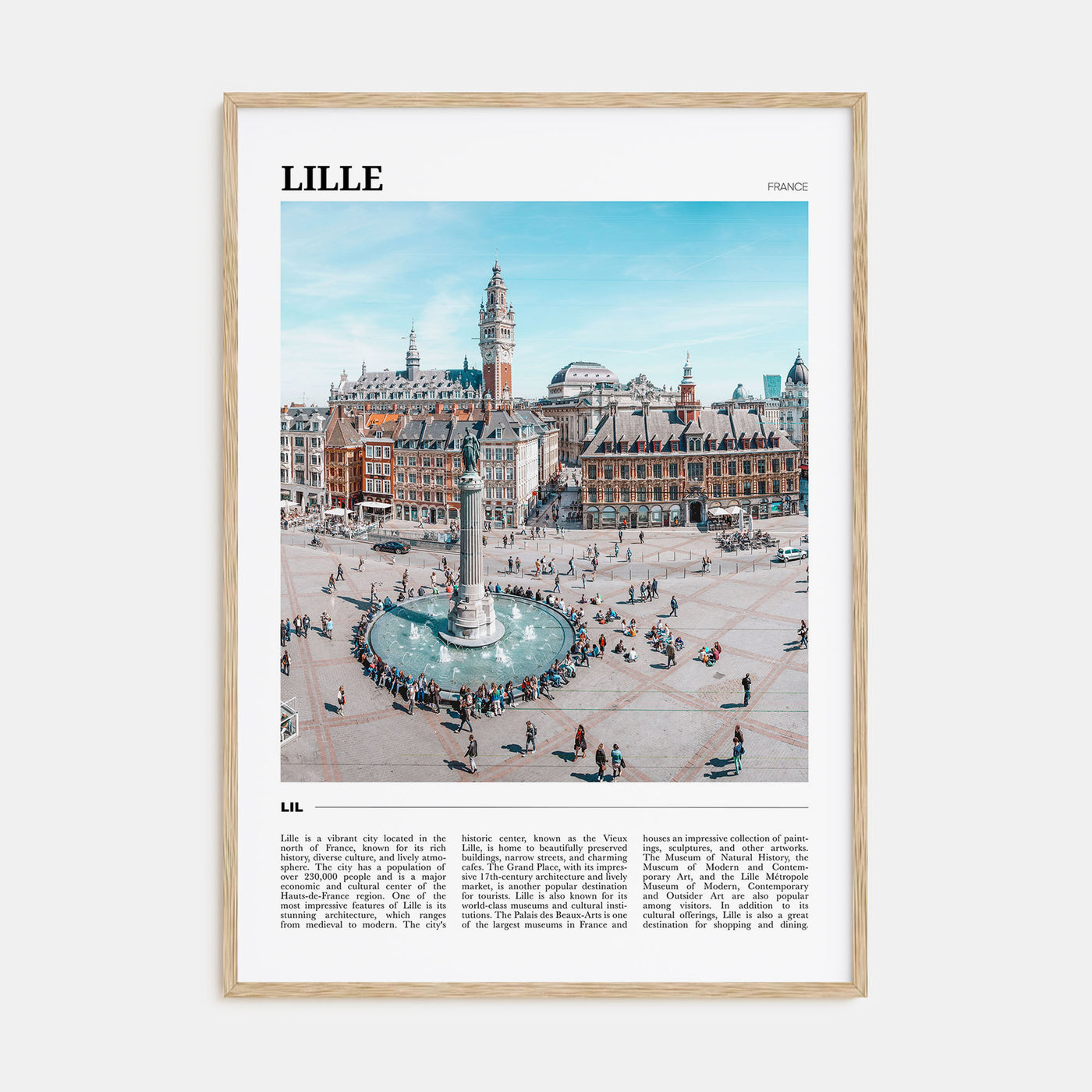 Lille Travel Color Poster