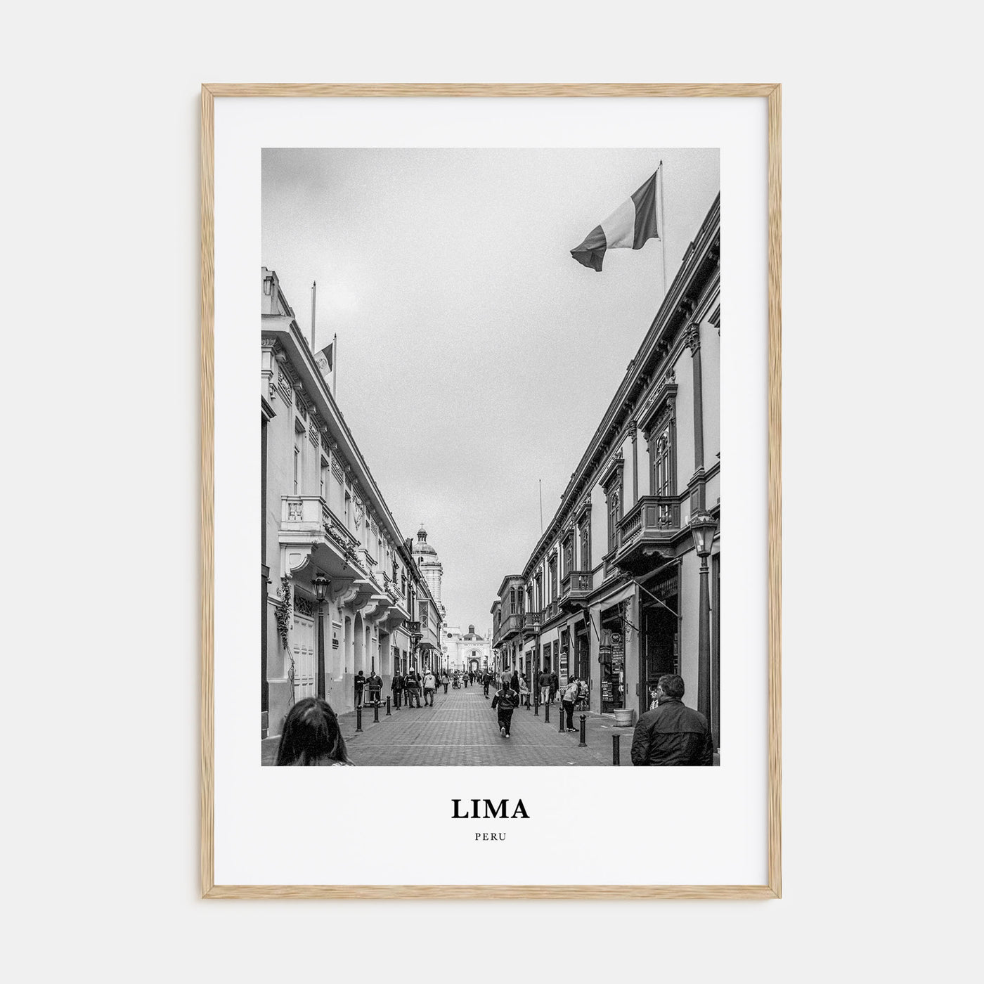 Lima Portrait B&W No 2 Poster