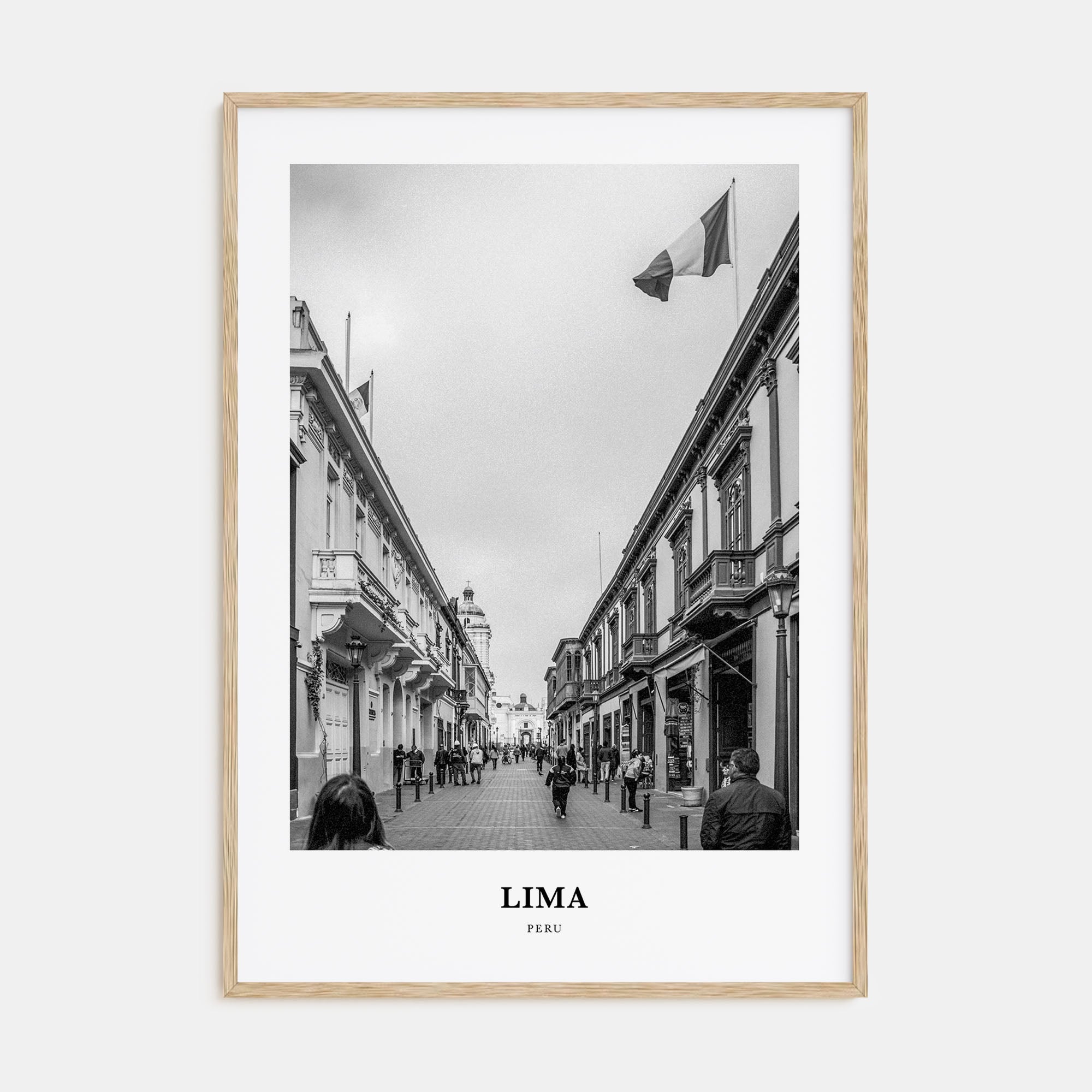 Lima Portrait B&W No 2 Poster