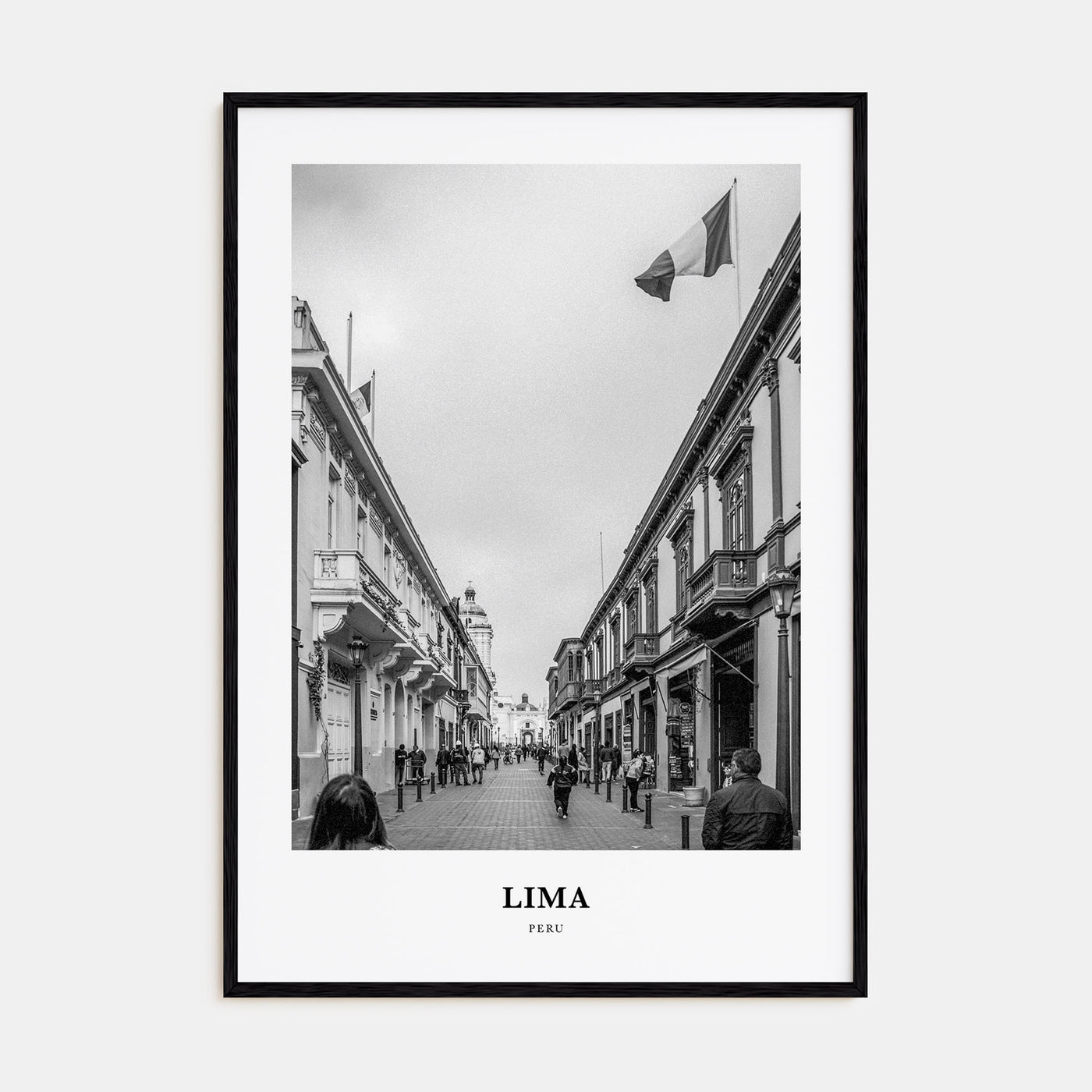 Lima Portrait B&W No 2 Poster
