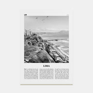 Lima Travel B&W No 1 Poster