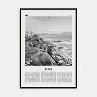 Lima Travel B&W No 1 Poster