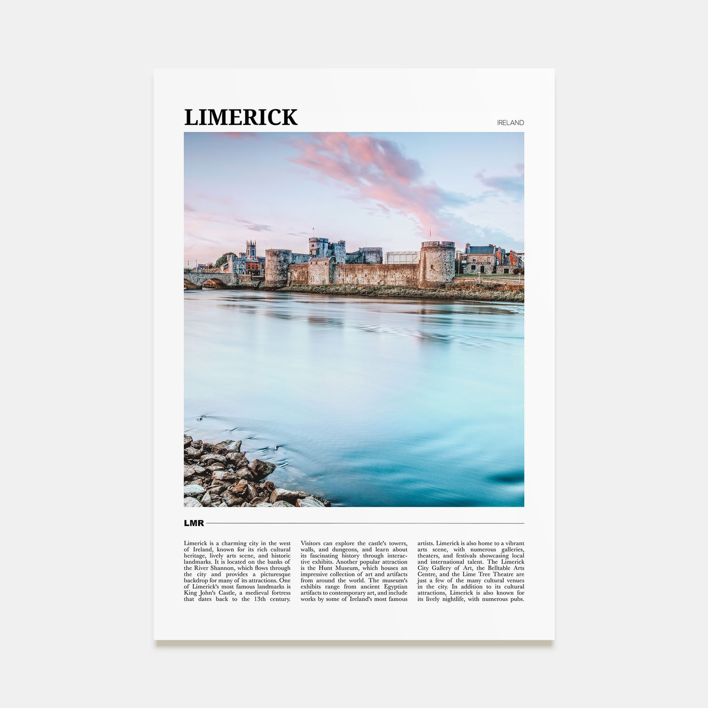 Limerick Travel Color Poster
