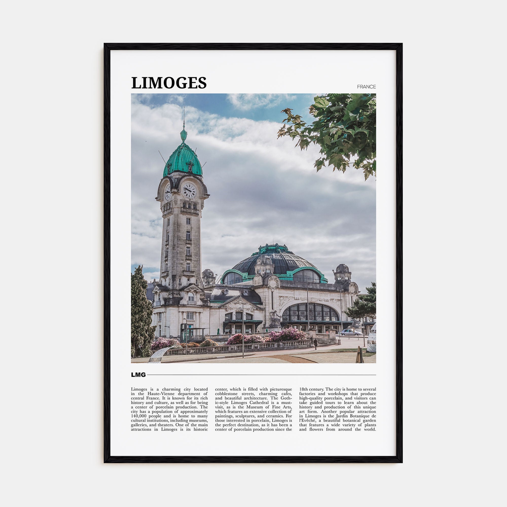 Limoges Travel Color Poster