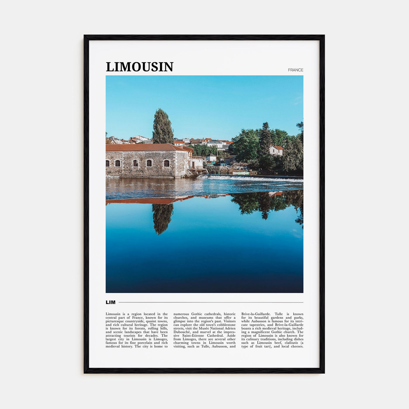 Limousin Travel Color Poster