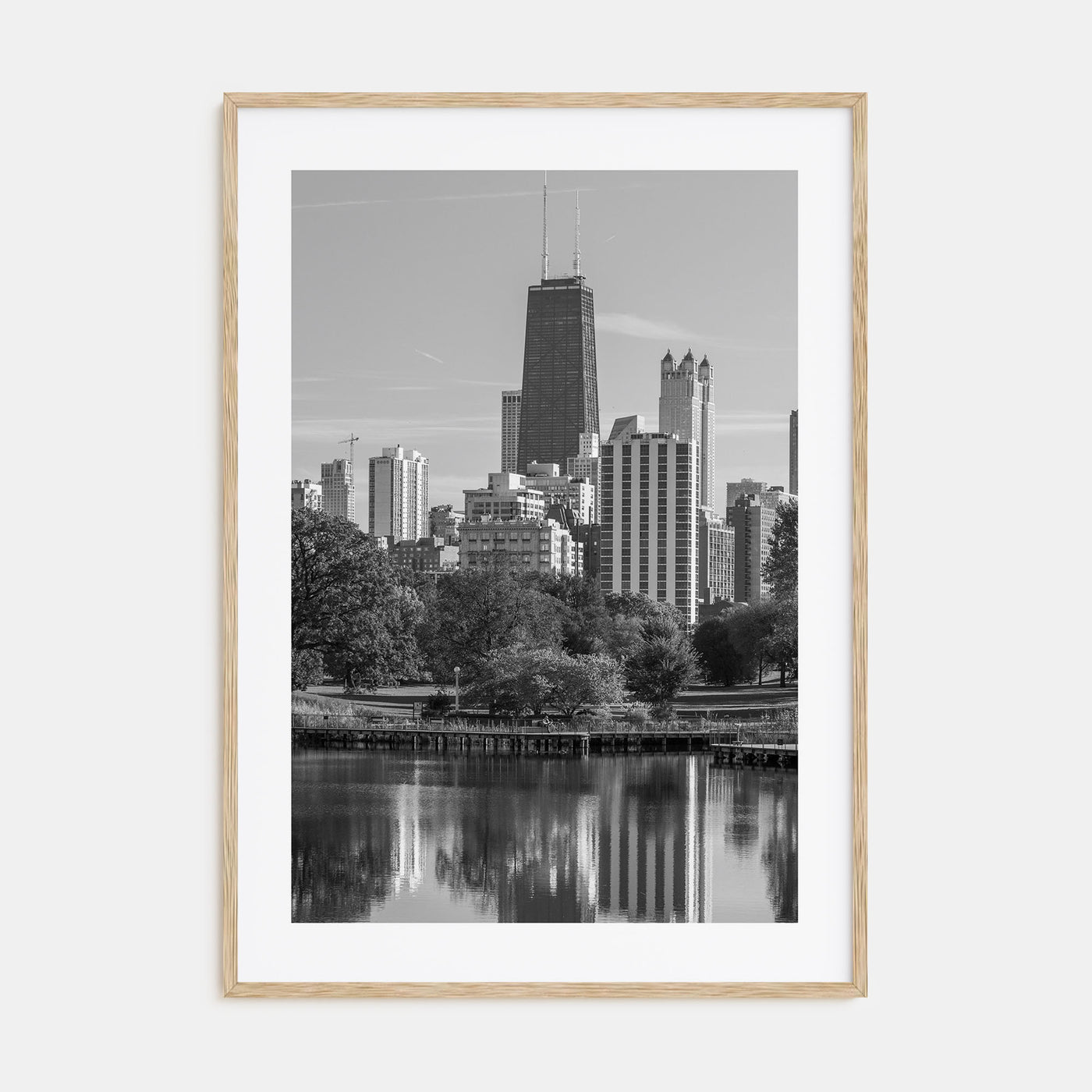 Lincoln Park Photo B&W Poster