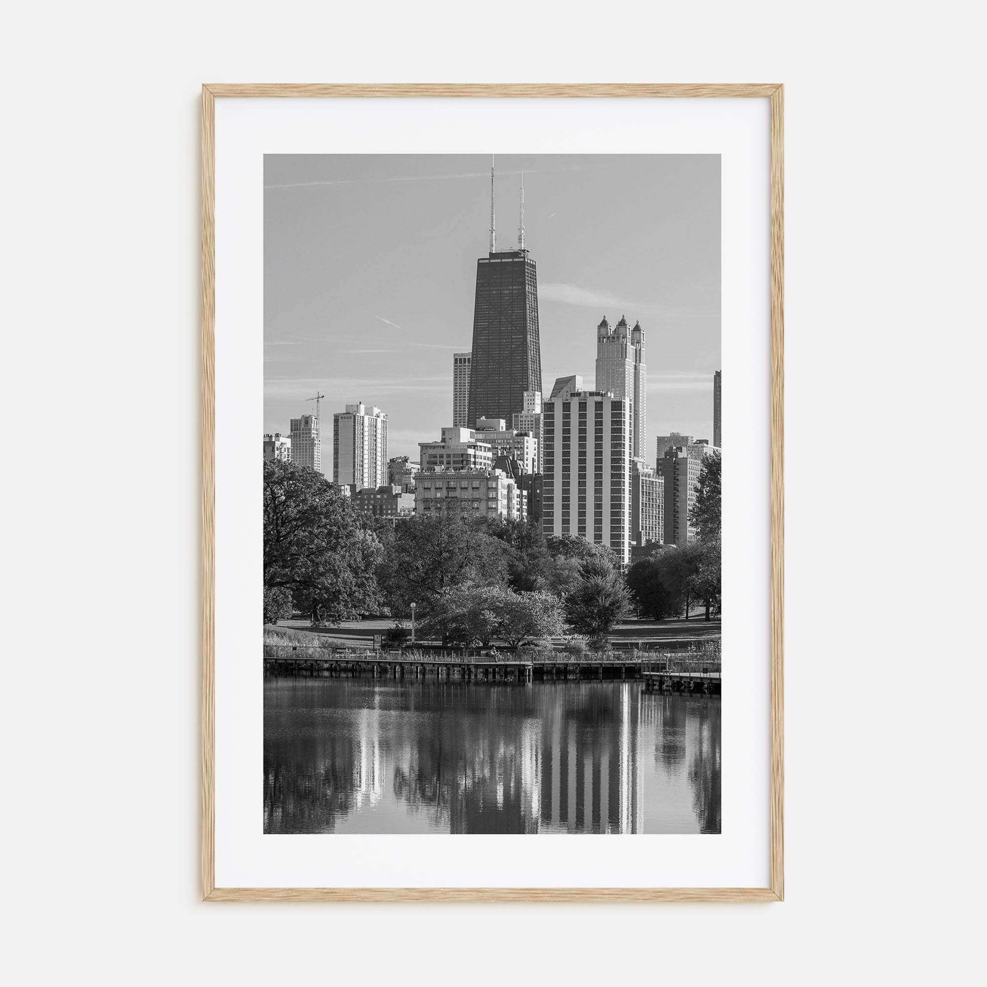Lincoln Park Photo B&W Poster