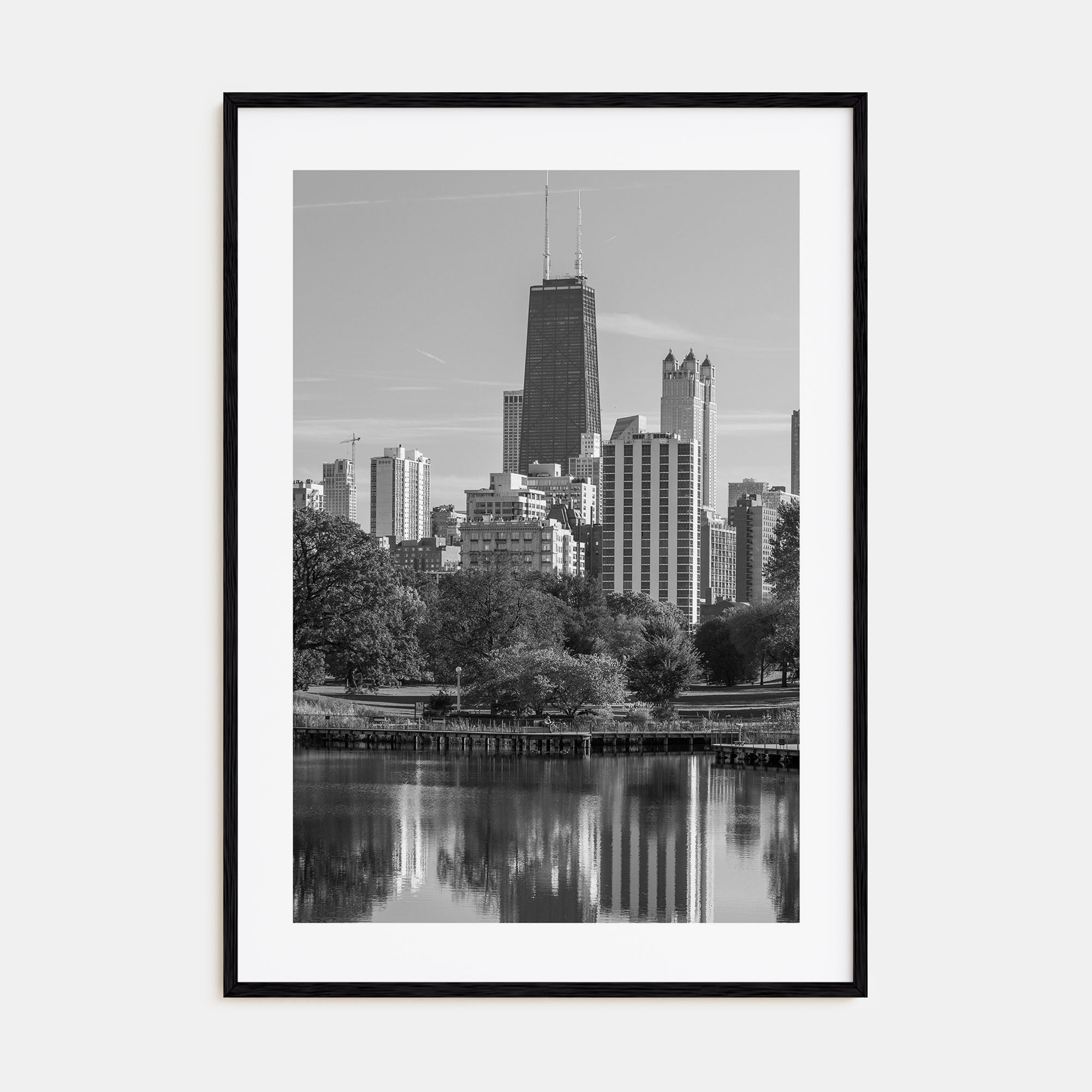 Lincoln Park Photo B&W Poster