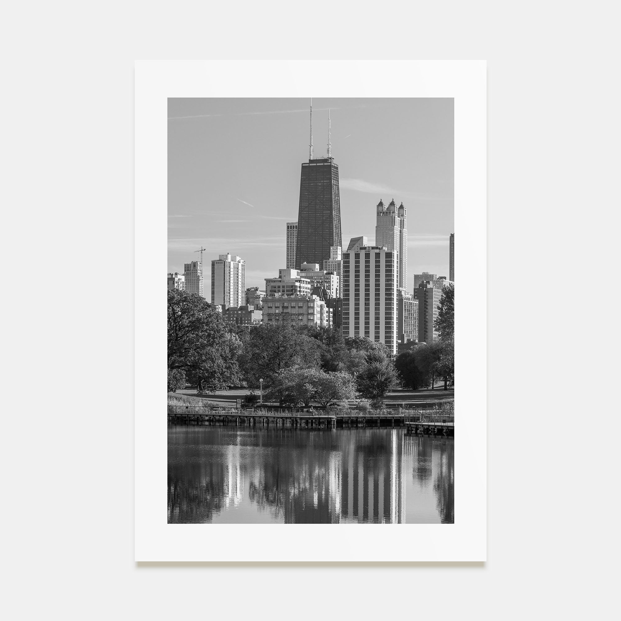 Lincoln Park Photo B&W Poster