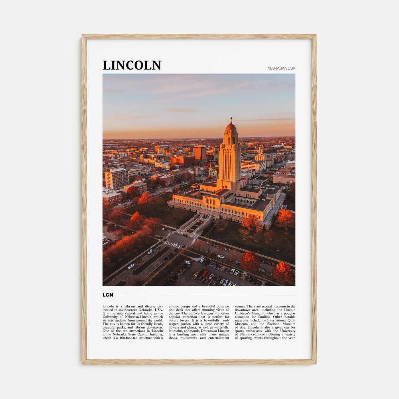 Lincoln Travel Color Poster