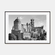 Lisbon Landscape B&W Poster