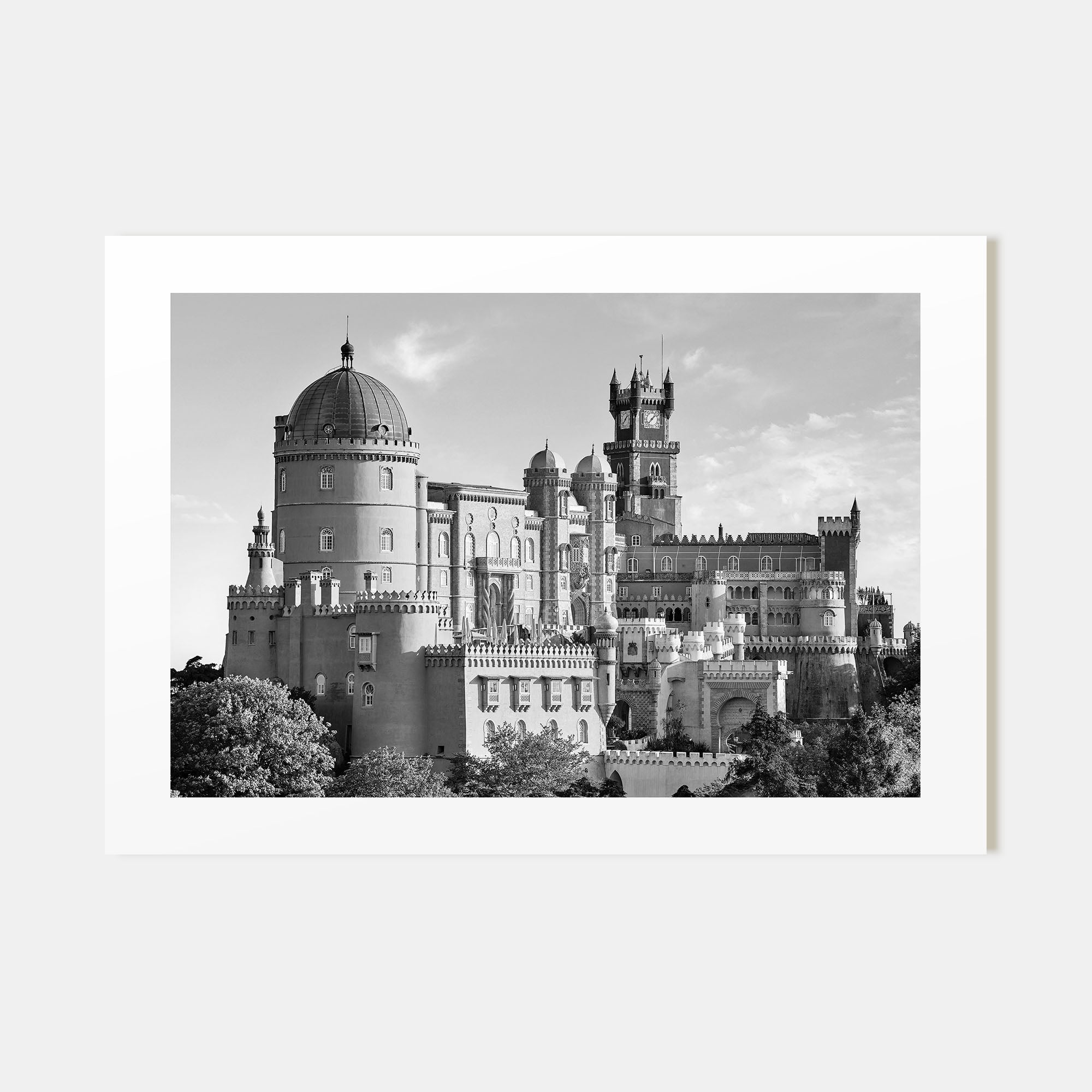 Lisbon Landscape B&W Poster
