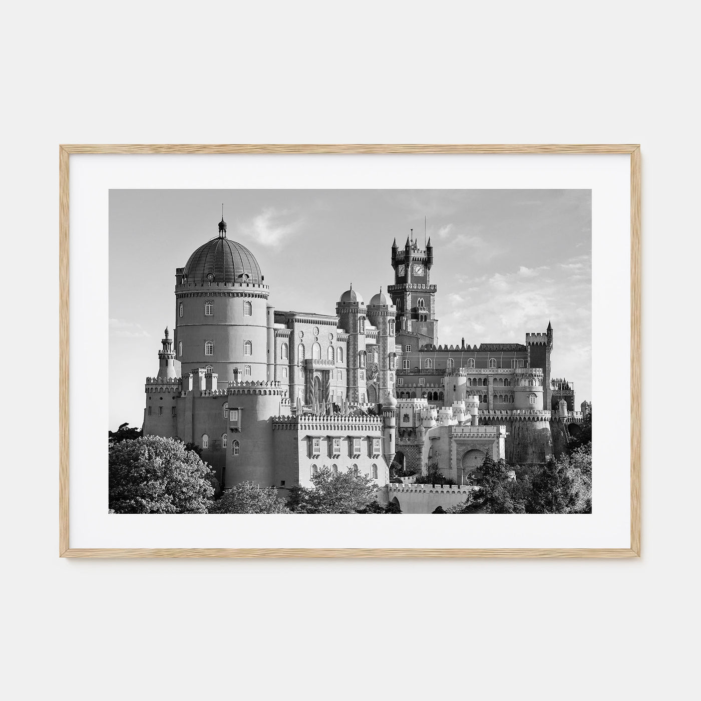 Lisbon Landscape B&W Poster