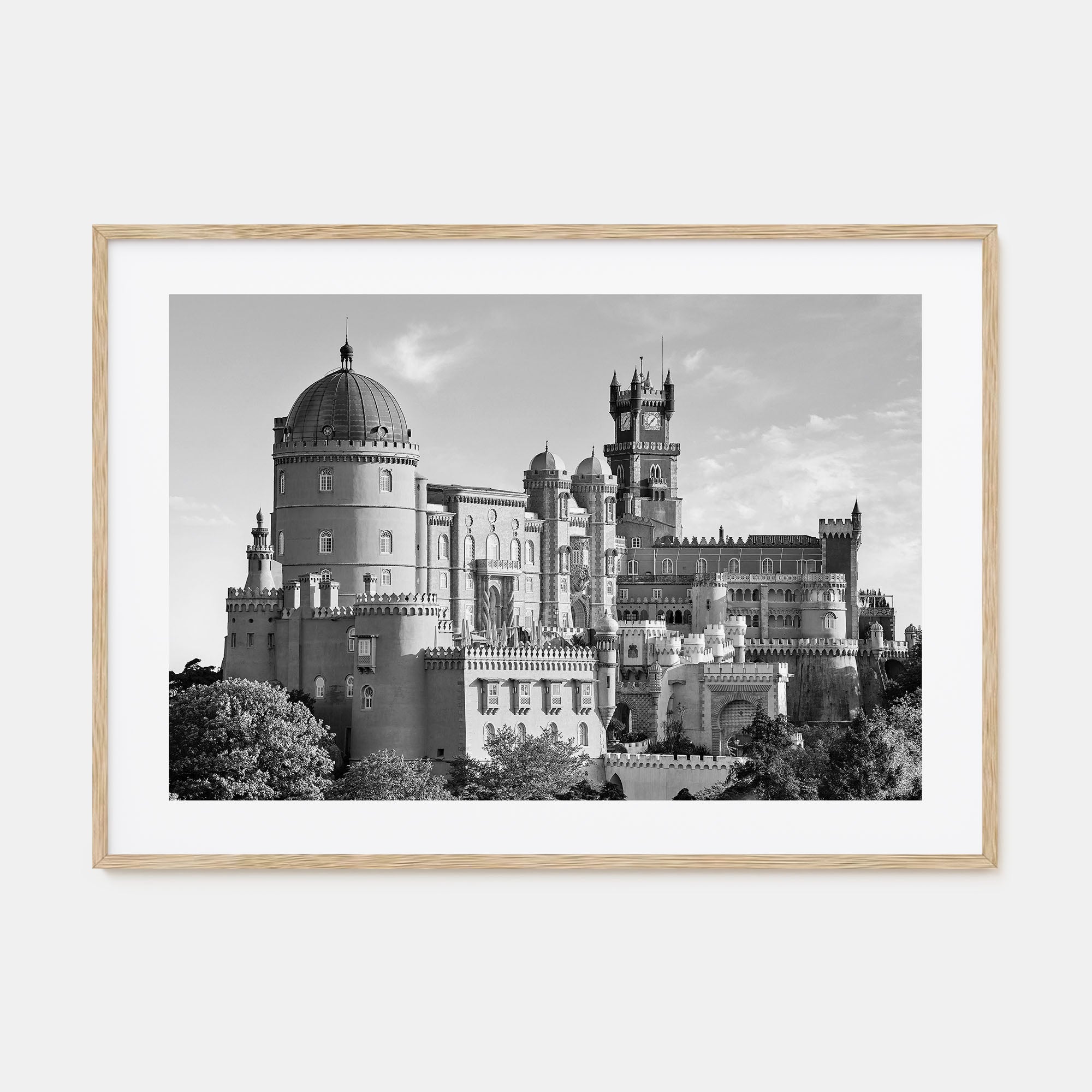 Lisbon Landscape B&W Poster