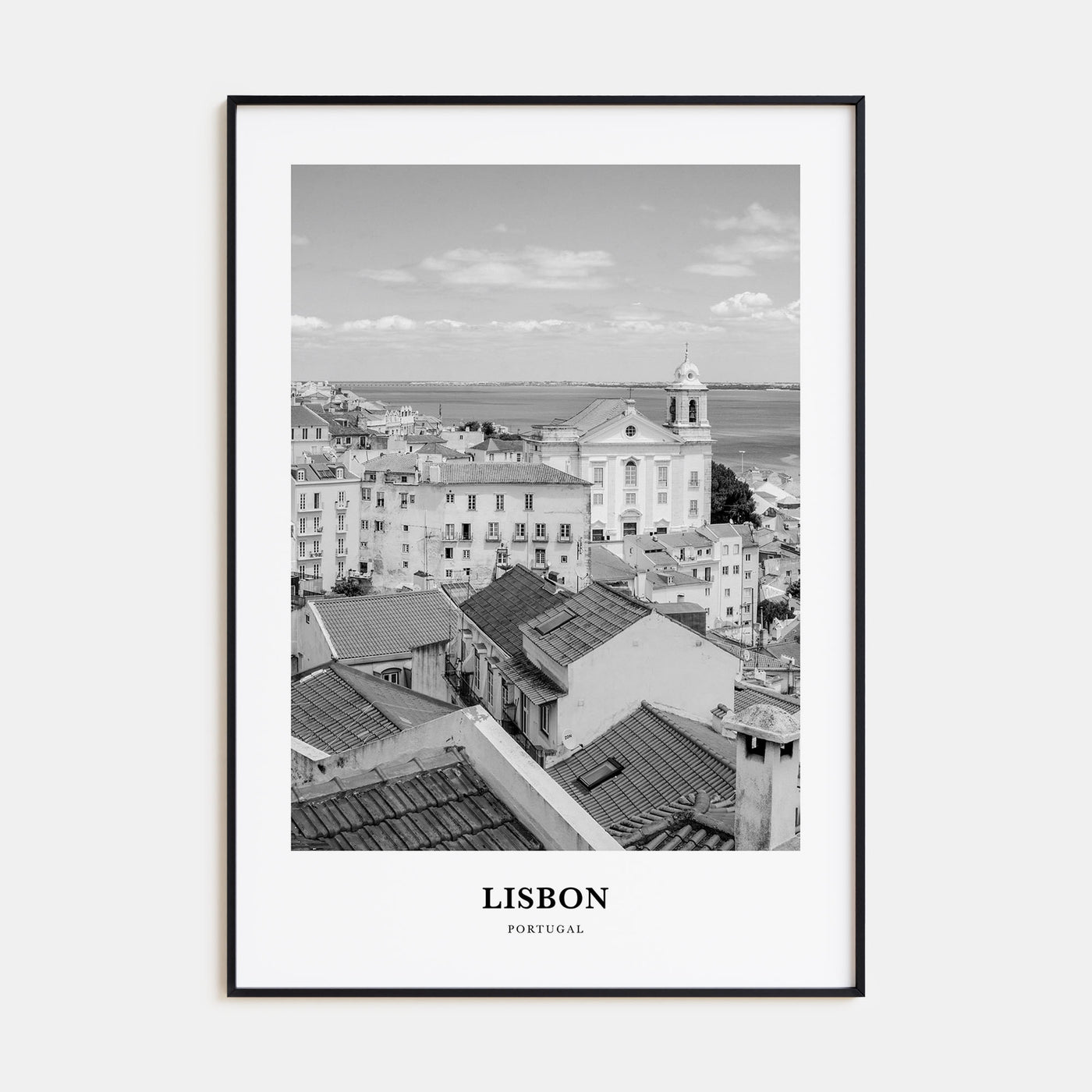 Lisbon Portrait B&W No 2 Poster
