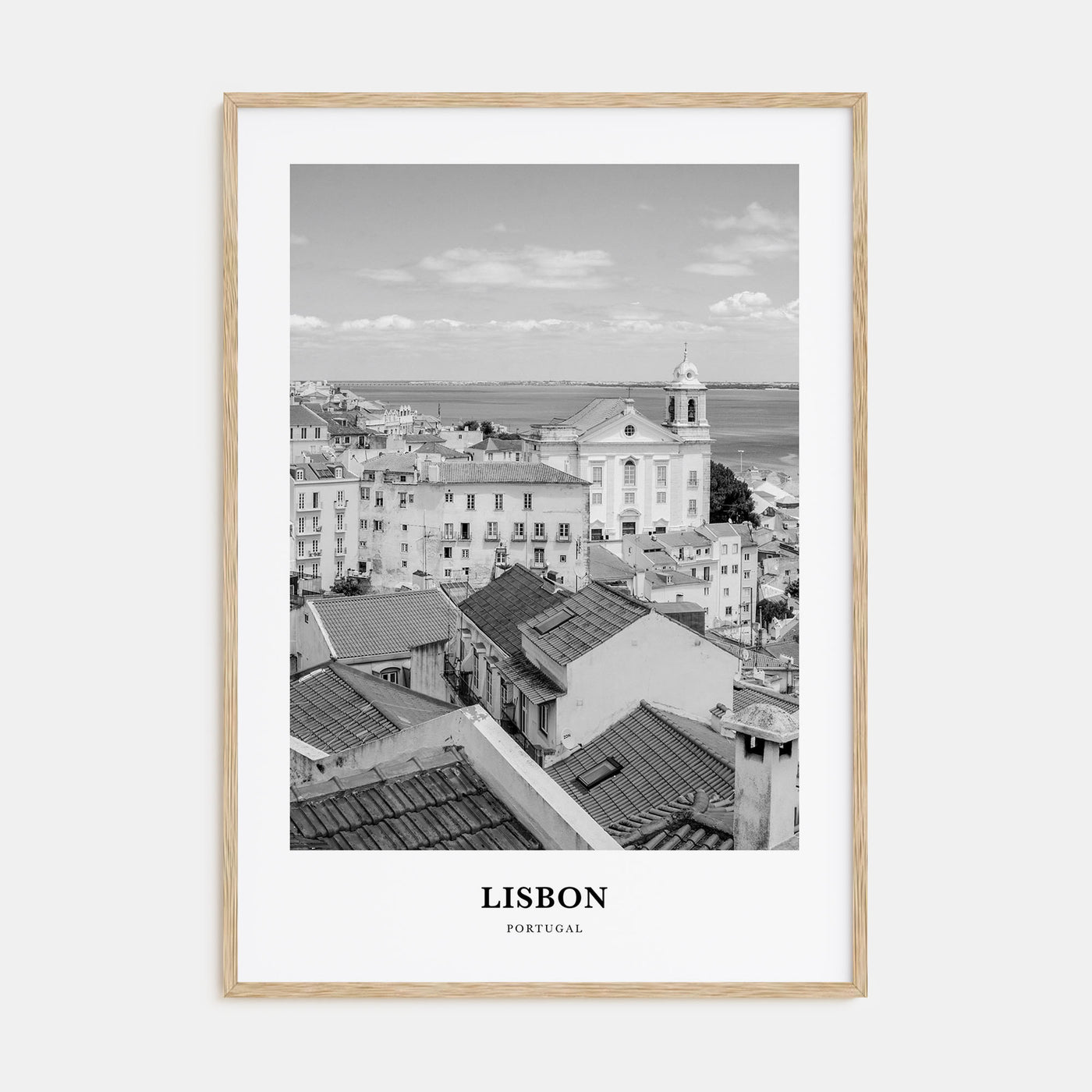 Lisbon Portrait B&W No 2 Poster