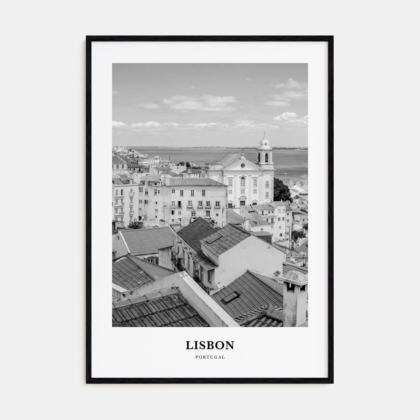 Lisbon Portrait B&W No 2 Poster